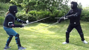 West Devon Swords rapier and dagger sparring