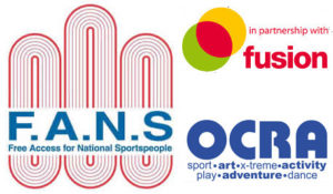 Image: FANS, Fusion, OCRA logo