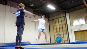 Image: Natalie trampolining SNAP